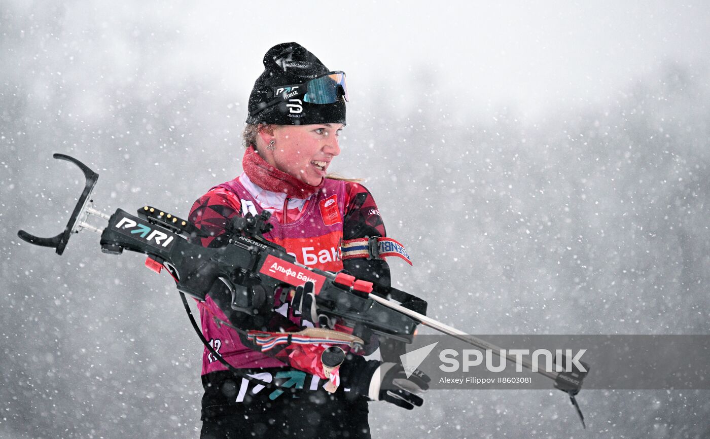 Russia Biathlon Cup Women Mass Start