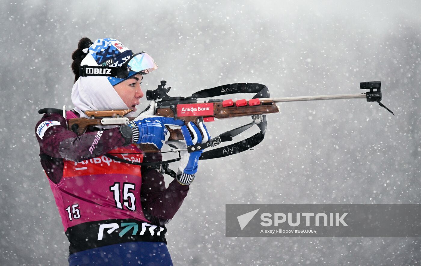 Russia Biathlon Cup Women Mass Start