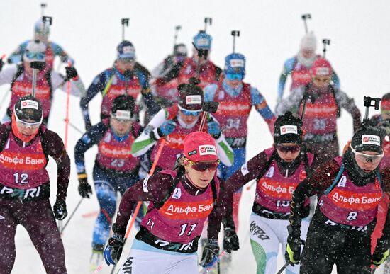 Russia Biathlon Cup Women Mass Start