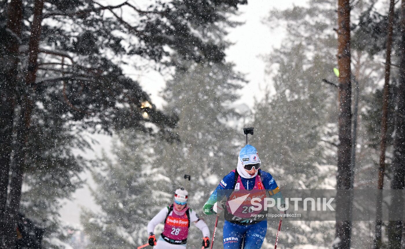 Russia Biathlon Cup Women Mass Start