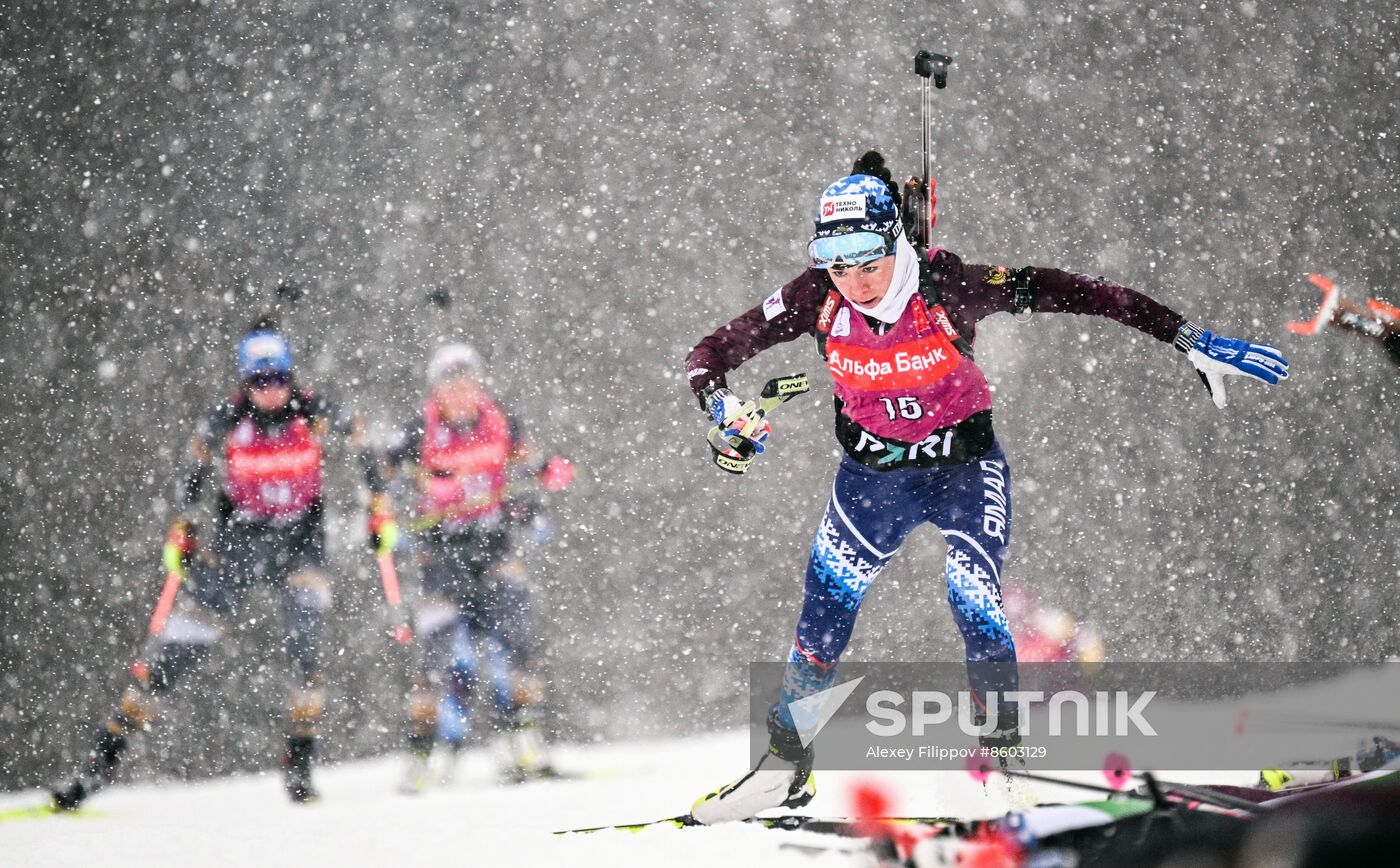 Russia Biathlon Cup Women Mass Start