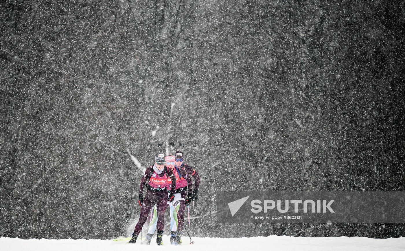 Russia Biathlon Cup Women Mass Start