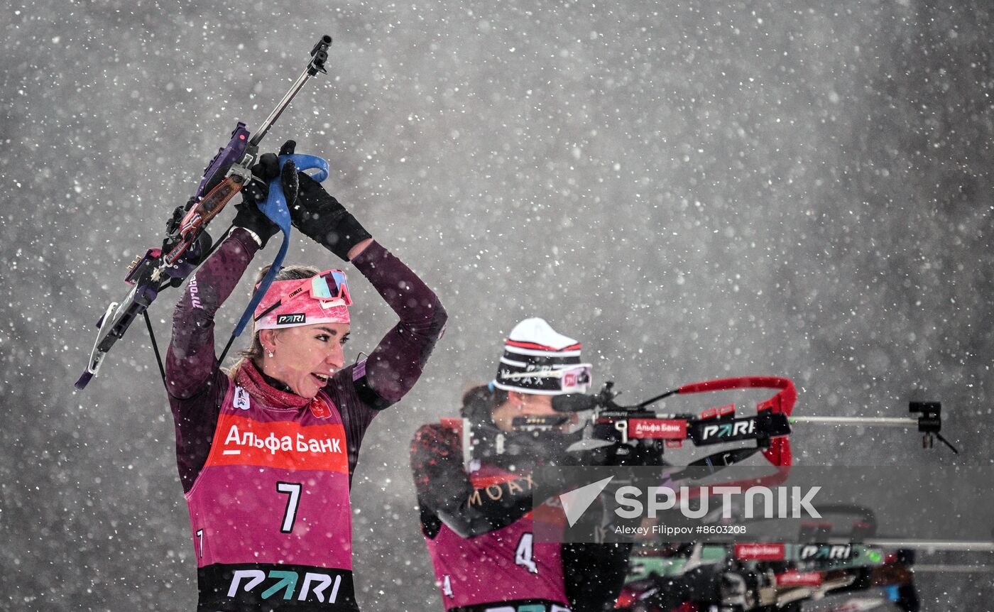 Russia Biathlon Cup Women Mass Start