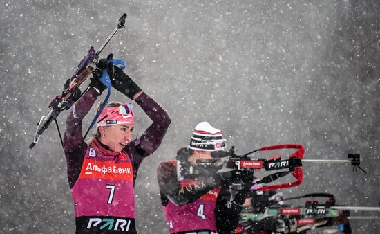 Russia Biathlon Cup Women Mass Start