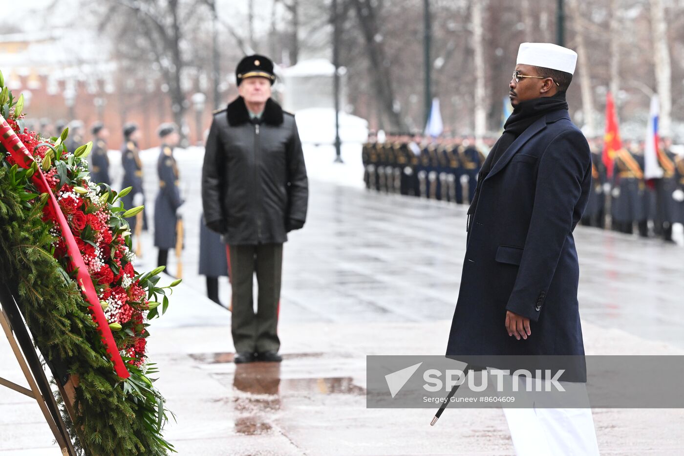 Russia Chad Wreath Laying