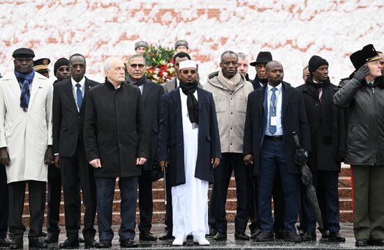 Russia Chad Wreath Laying