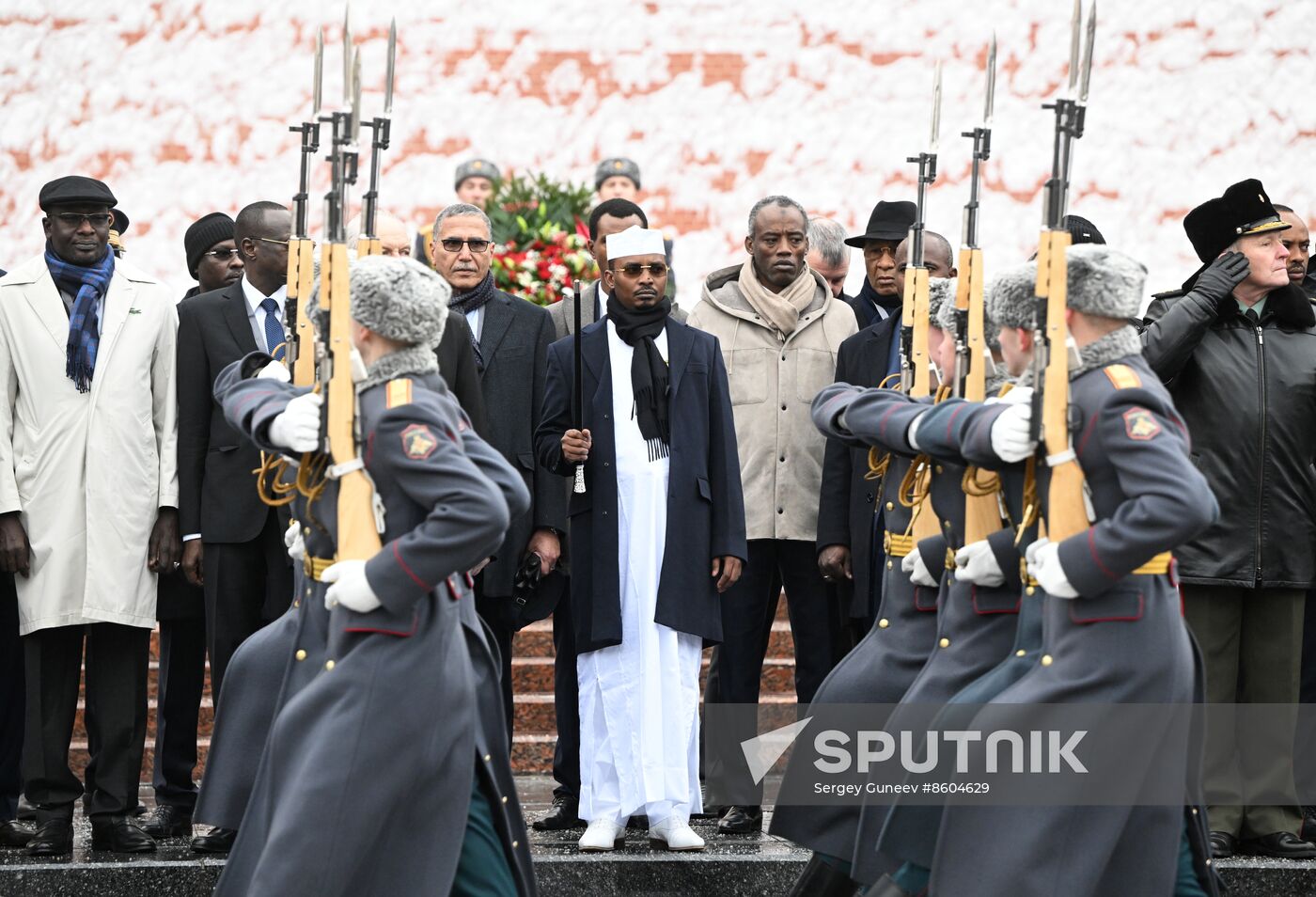 Russia Chad Wreath Laying