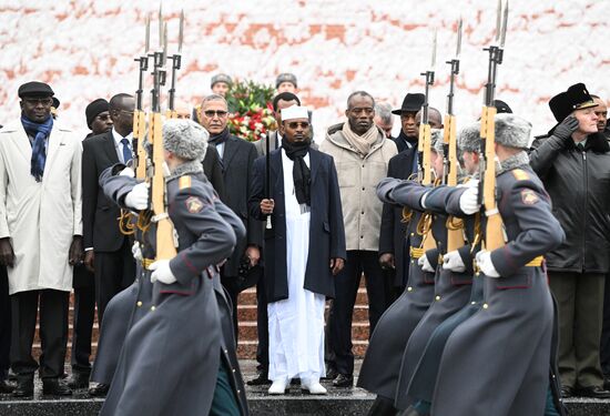 Russia Chad Wreath Laying