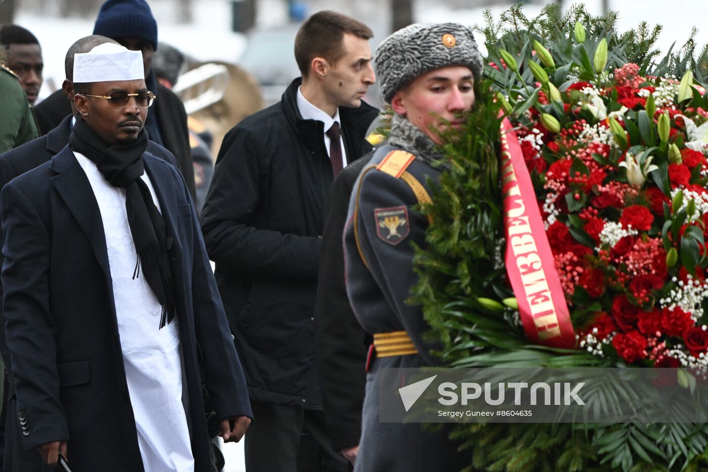 Russia Chad Wreath Laying