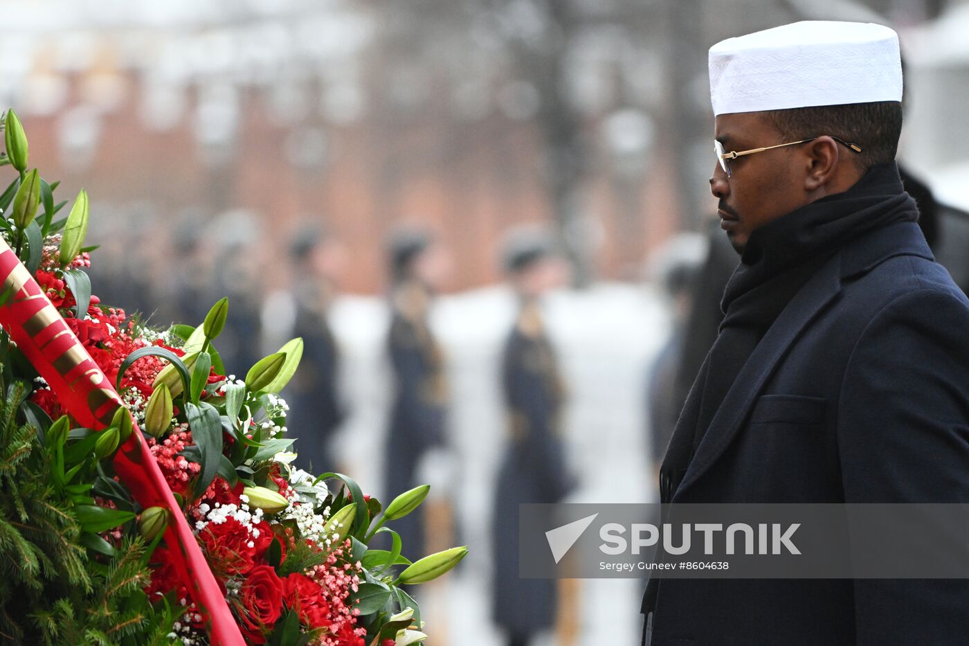 Russia Chad Wreath Laying