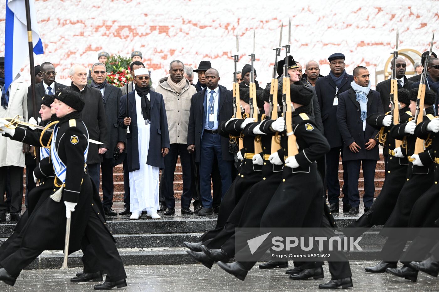 Russia Chad Wreath Laying