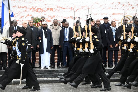 Russia Chad Wreath Laying