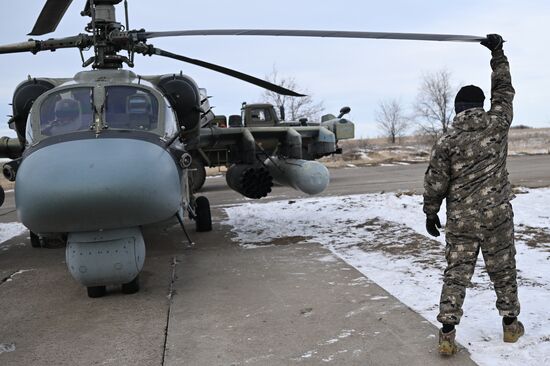 Russia Ukraine Military Operation Helicopters