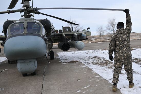 Russia Ukraine Military Operation Helicopters