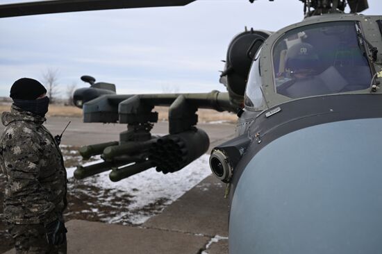 Russia Ukraine Military Operation Helicopters