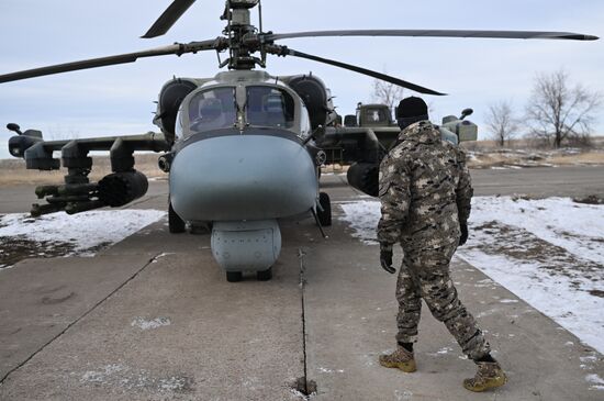 Russia Ukraine Military Operation Helicopters