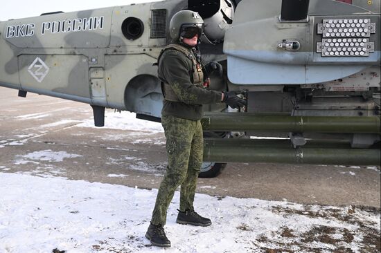 Russia Ukraine Military Operation Helicopters
