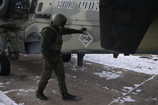 Russia Ukraine Military Operation Helicopters