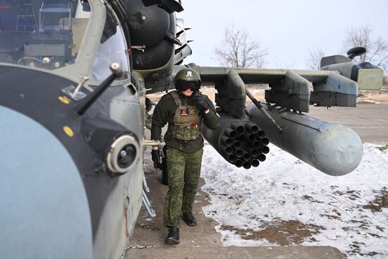 Russia Ukraine Military Operation Helicopters
