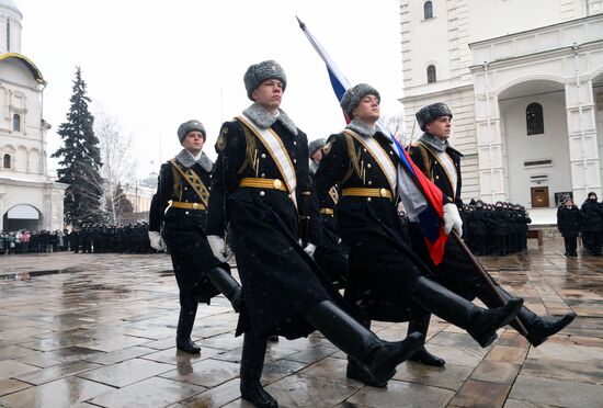 Russia Presidential Regiment Oath Taking