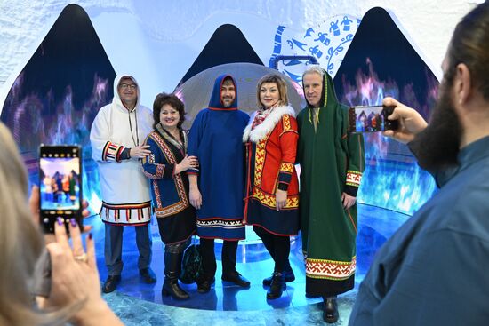 International RUSSIA EXPO forum and exhibition. The Yamalo-Nenets Autonomous Area display stand, Pavilion No. 75. Location: Russia, Moscow. Author: Stanislav Krasilnikov/Sputnik. RUSSIA EXPO