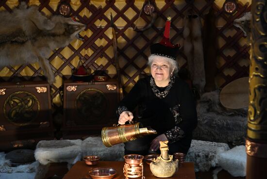 International RUSSIA EXPO forum and exhibition. Republic of Tuva (Tyva) display stand, Pavilion No. 75. Location: Russia, Moscow. Author: Stanislav Krasilnikov/Sputnik. RUSSIA EXPO