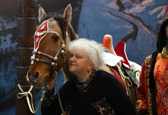 International RUSSIA EXPO forum and exhibition. Republic of Tuva (Tyva) display stand, Pavilion No. 75. Location: Russia, Moscow. Author: Stanislav Krasilnikov/Sputnik. RUSSIA EXPO