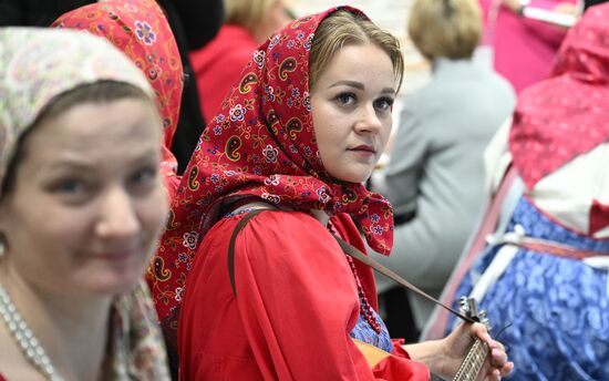International RUSSIA EXPO forum and exhibition. Pskov Region display stand, Pavilion No. 75. Location: Russia, Moscow. Author: Stanislav Krasilnikov/Sputnik. RUSSIA EXPO