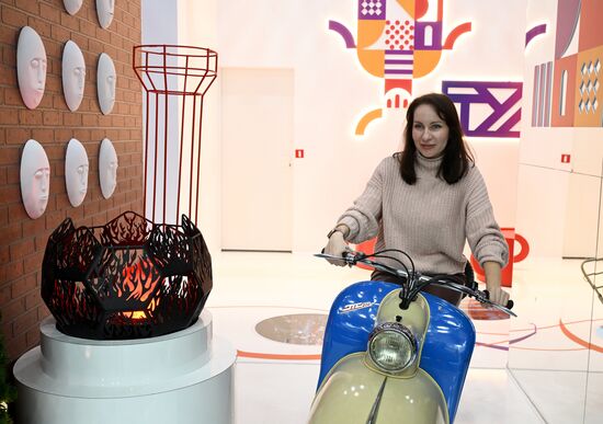 The International RUSSIA EXPO Forum and Exhibition. The Tula Region stand at pavilion No.75. Location: Russia, Moscow. Author: Maksim Blinov/Sputnik. RUSSIA EXPO