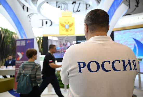 The International RUSSIA EXPO Forum and Exhibition. The Kherson Region stand at pavilion No.75. Location: Russia, Moscow. Author: Maksim Blinov/Sputnik. RUSSIA EXPO