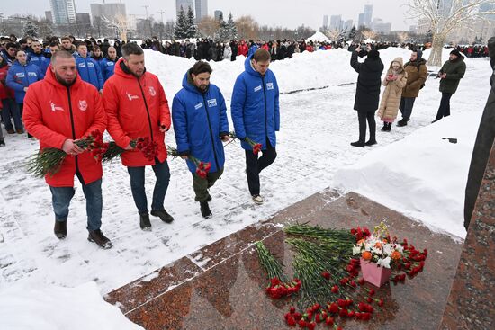 Russia Regions WWII Leningrad Siege Lifting Anniversary