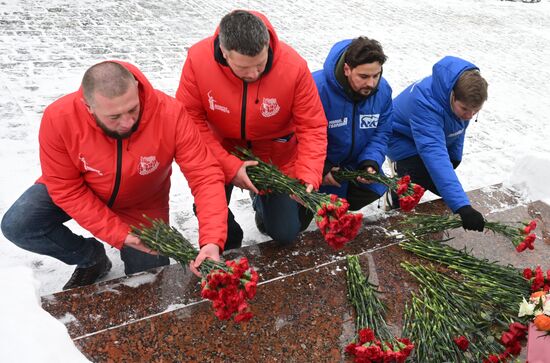 Russia Regions WWII Leningrad Siege Lifting Anniversary