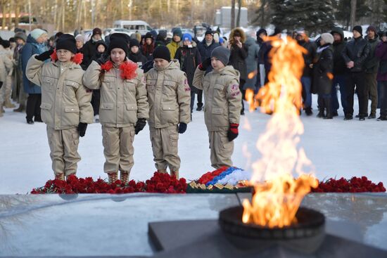 Russia Regions WWII Leningrad Siege Lifting Anniversary