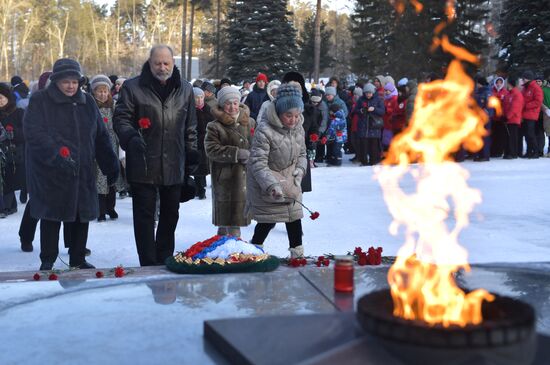 Russia Regions WWII Leningrad Siege Lifting Anniversary