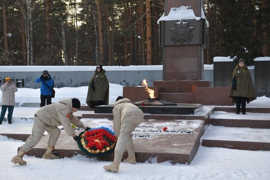 Russia Regions WWII Leningrad Siege Lifting Anniversary