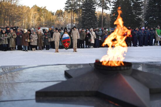 Russia Regions WWII Leningrad Siege Lifting Anniversary