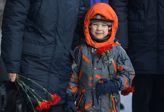 Russia Regions WWII Leningrad Siege Lifting Anniversary