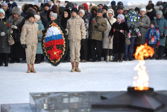 Russia Regions WWII Leningrad Siege Lifting Anniversary