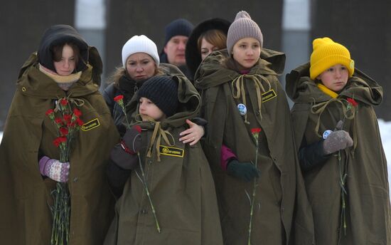 Russia Regions WWII Leningrad Siege Lifting Anniversary