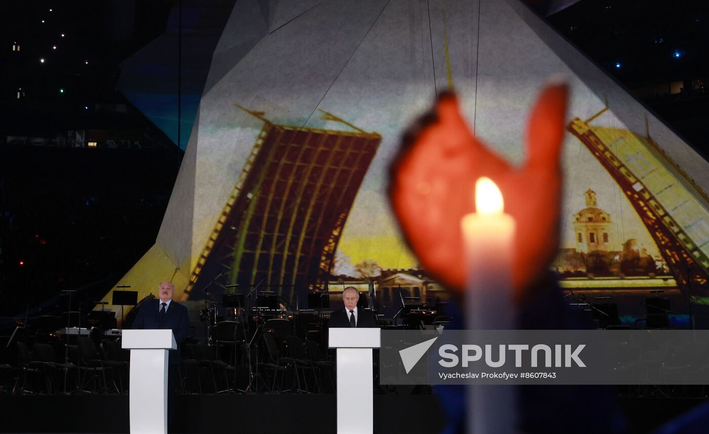Russia WWII Leningrad Siege Lifting Anniversary Concert