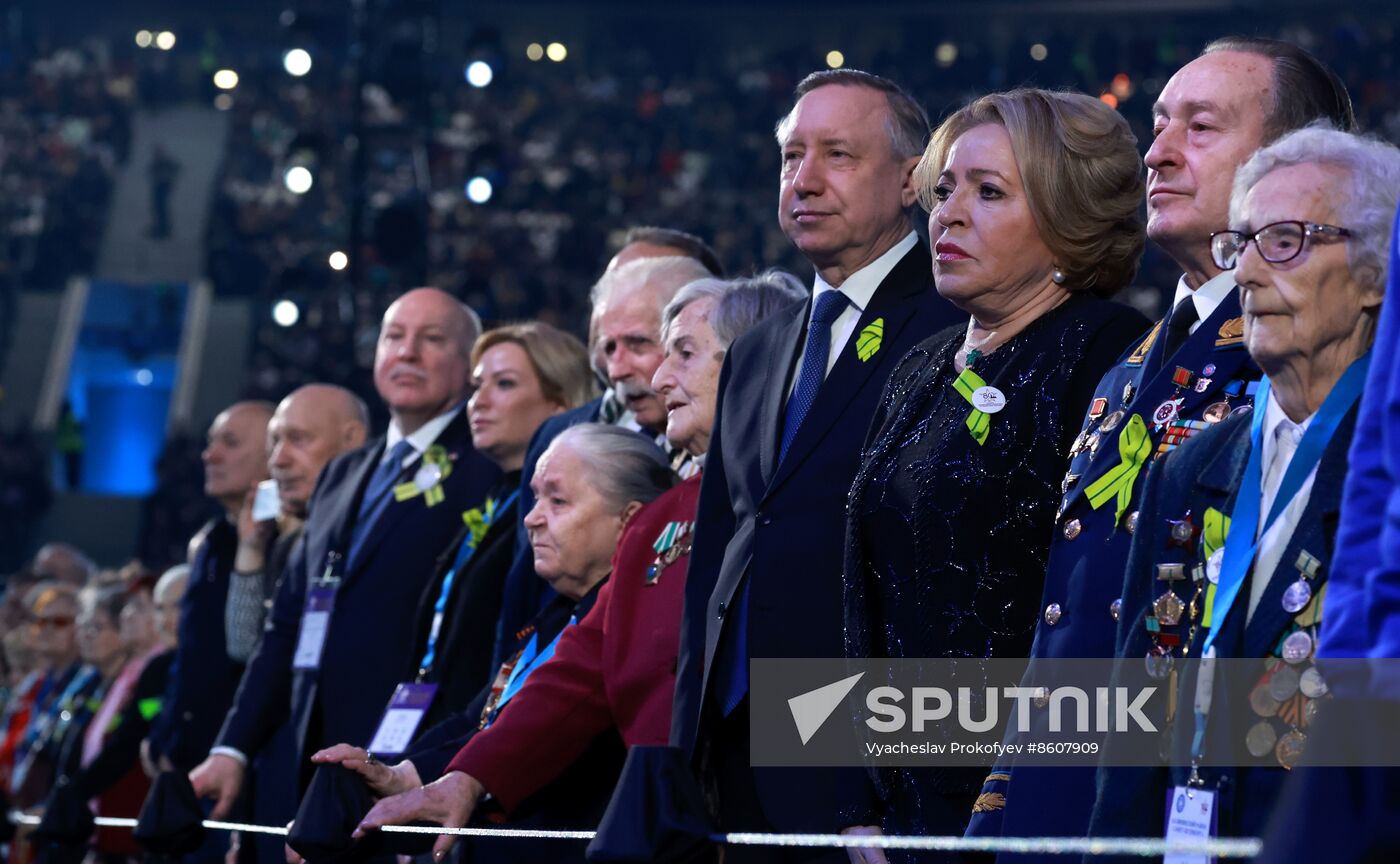 Russia WWII Leningrad Siege Lifting Anniversary Concert