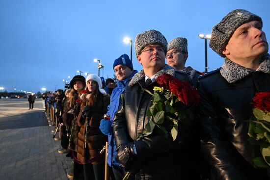 Russia WWII Leningrad Siege Lifting Anniversary Memorial Complex