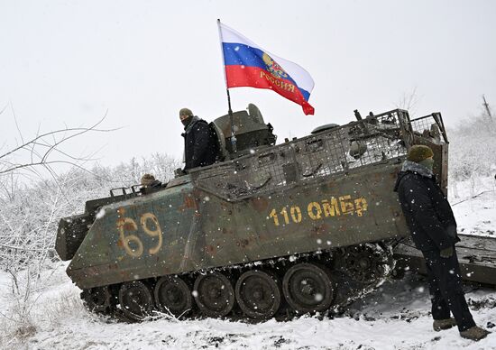 Russia Ukraine Military Operation Captured APC