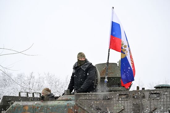 Russia Ukraine Military Operation Captured APC