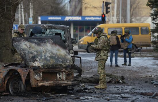 Russia Ukraine Military Operation Shelling