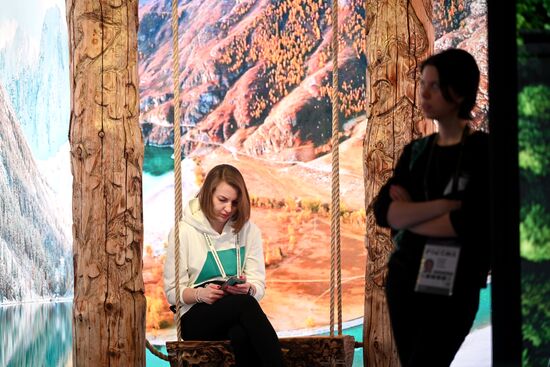 The RUSSIA EXPO International Exhibition and Forum. Pavilion D. Location: Russia, Moscow. Author: Ramil Sitdikov/Sputnik. RUSSIA EXPO