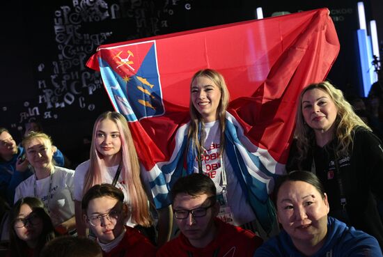 The International RUSSIA EXPO Forum and Exhibition. The Movement of the First holds its 2nd Congress. Pavilion 57. Location: Russia, Moscow. Author: Kirill Zykov/Sputnik. RUSSIA EXPO. 2nd Movement of the First Congress