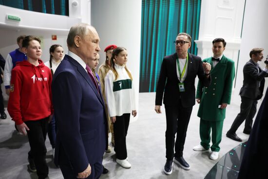 President of Russia Vladimir Putin visits Russia EXPO