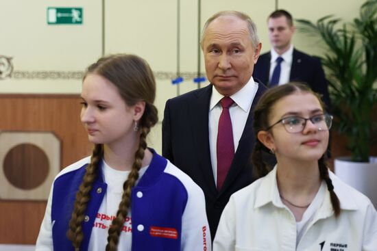 President of Russia Vladimir Putin visits Russia EXPO