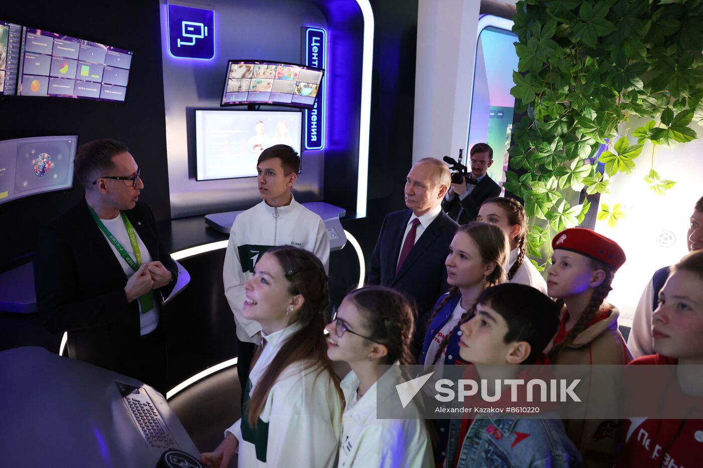 President of Russia Vladimir Putin visits Russia EXPO